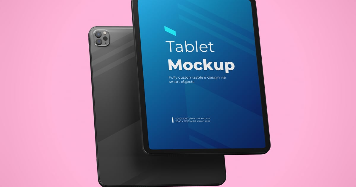 Smart Device Tablet Mockup Template（445762）-技能树